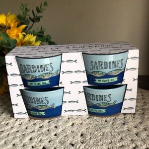 Sardines Ceramic Ramekin Set